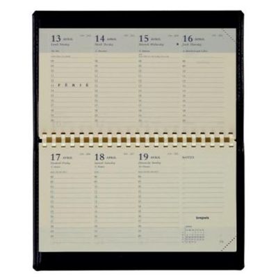 0400794078689-Accent Genova - Agenda de poche spiralé à l'horizontal - 1 semaine sur 2 pages - 8,9 x 16-P_79407868_1-0