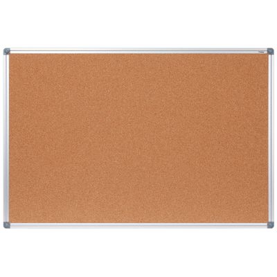 4007885258430-DAHLE - Tableau d'affichage en liège naturel 90 x 120 cm - cadre aluminium-P_79415076_2-1