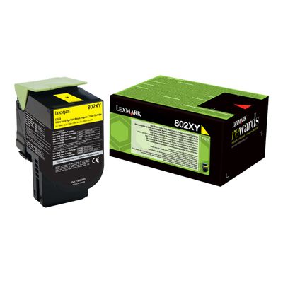 0734646481359-Lexmark 802X - jaune - cartouche laser d'origine-P_79422408_2-1