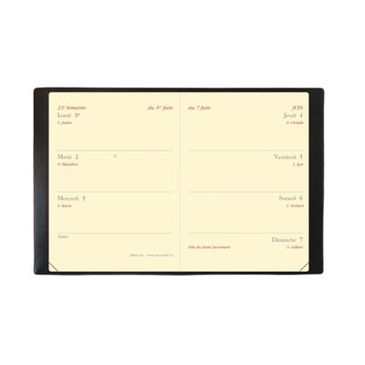 3371010448500-Agenda de poche Soho Miniweek - 1 semaine sur 2 pages - 7 x 10 cm - noir - Quo Vadis-P_79430838_4-1
