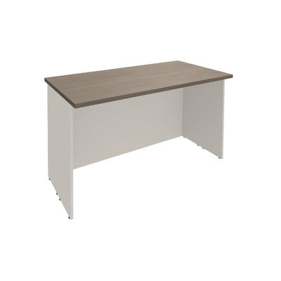 3253310161245-Banque d'accueil LUMINA - sans réhausse - L80 x H75 x P80 cm - Finition chêne gris/blanc-P_79432140_1-0