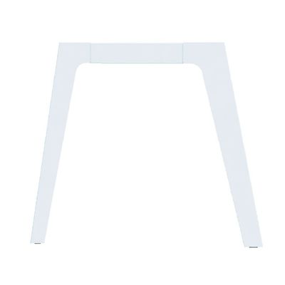 3253310157736-Bureau simple STEELY - L140 cm - Pieds blanc - plateau imitation Chêne clair-P_79432445_2-1