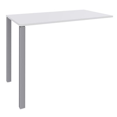 3253310166738-Table Lounge 2 Pieds - L120xH105xP80 cm - Pieds alu - plateau blanc perle-P_79432867_1-0