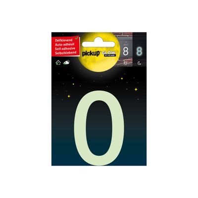 8711234005212-Pickup Glow in the dark - Étiquette autocollante phosphorescente 75 mm - Chiffre 0-P_79435398_1-0