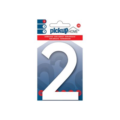 8711234017697-Pickup Home 3D Rio - Étiquette autocollante 100 mm - Chiffre 2 -  blanc-P_79435427_1-0