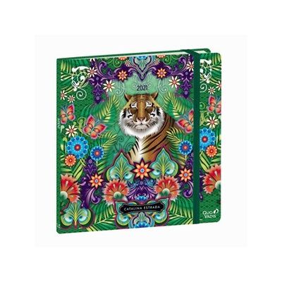 3371010423682-Catalina Estrada - Agenda à élastique - 1 semaine sur 2 pages - 16 x 16 cm - tigre - Quo -P_79438170_2-0