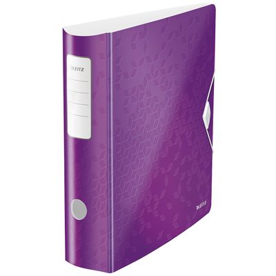 4002432105298-WOW - Classeur à levier 180° - Dos 80 mm - A4 - pour 600 feuilles - violet-P_79440647_3-0