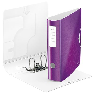 4002432105298-WOW - Classeur à levier 180° - Dos 80 mm - A4 - pour 600 feuilles - violet-P_79440647_4-1