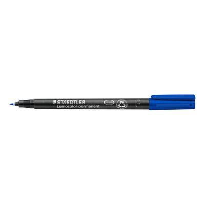 4007817304556-STAEDTLER LUMOCOLOR 318 - Marqueur permanent - pointe fine - bleu--1
