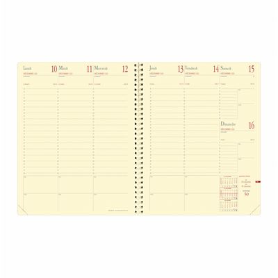 3371010140367-Agenda à spirale Soho Manager - 1 semaine sur 2 pages - 21 x 27 cm - noir - Quo Vadis--1
