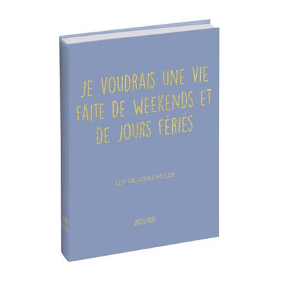 3660942000093-Agenda Les Vilaines Filles - 1 jour par page - 12,5 x 17,5 cm - disponible dans différentes couleurs ---1