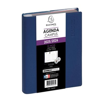 3660942015752-Agenda Campus - 1 jour par page - 12 x 17 cm - disponible dans différentes couleurs - Exacompta--1