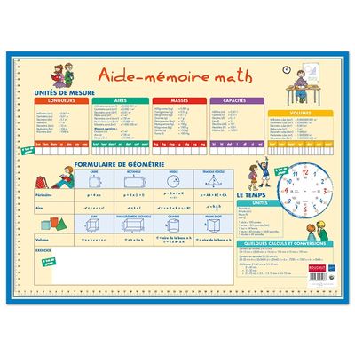 3592930005486-Bouchut - Sous-main mathématiques - 40,5 x 55 cm--0