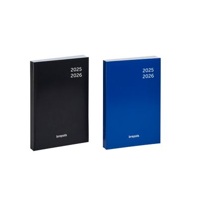 5412303136389-Agenda Classic - 1 jour par page - 11,6 x 16,9 cm - 2 couleurs disponibles - Brepols--0