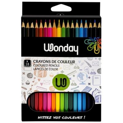 3701254706133-Wonday - 18 Crayons de couleur--0