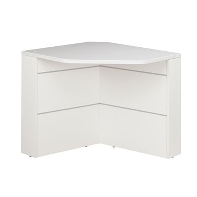 3483600288912-Banque d'accueil en angle à 90° SUNDAY - L83 x H74 x P83 - Gris--0