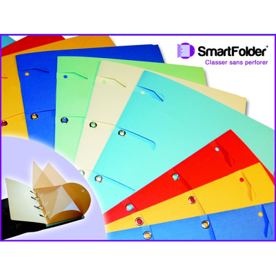3770001624068-Smartfolder Aloha - 6 Chemises à 3 rabats - rouge--0