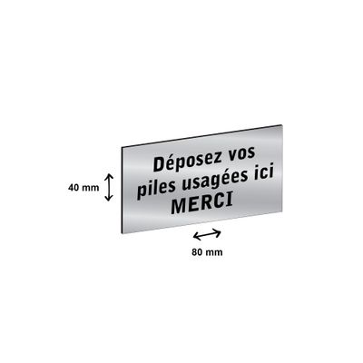 2012348178165-Plaque personnalisée avec votre texte - 80 x 40 mm - argentée - adhésivée prête à poser--1
