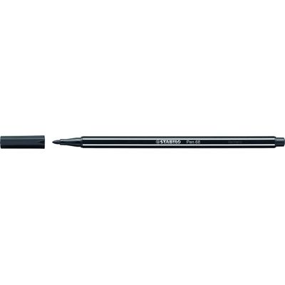 4006381333313-STABILO Pen 68 - Feutre pointe moyenne - noir--0