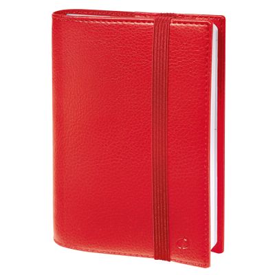 3371010362554-Agenda à élastique Time&Life Pocket - 1 semaine sur 2 pages - 10 x 15 cm - rouge - Quo Vadis--0