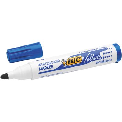 2012349933091-BIC VELLEDA 1701 - Pack de 12 marqueurs effaçables - pointe ogive - bleu--1