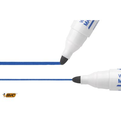2012349933091-BIC VELLEDA 1701 - Pack de 12 marqueurs effaçables - pointe ogive - bleu--2
