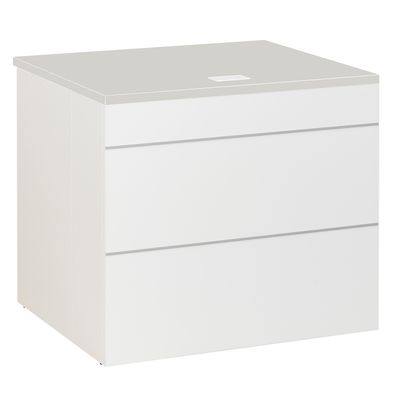 3483600411846-Plan d'accueil bas SUNDAY - L80 x H74 x P72 - Gris--0