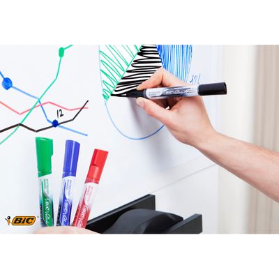 3086123304659-BIC VELLEDA LIQUID INK TANK - Marqueur effaçable - pointe ogive - vert--4