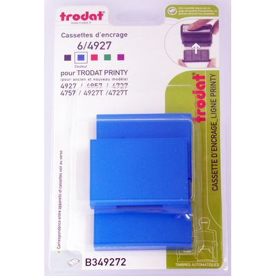 3459593492728-Trodat - 3 Encriers 6/4927 recharges pour tampon Printy 4927/4727/4957 - bleu--0