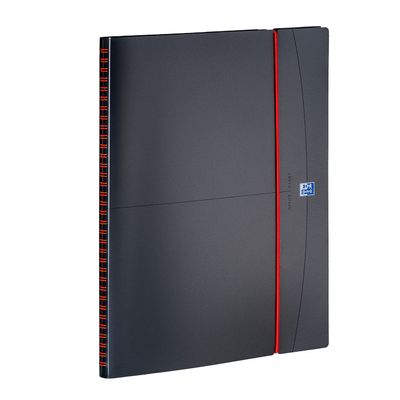 3147280049682-Agenda à spirale Oxford Office - 1 semaine sur 2 pages - 15 x 21 cm - gris/rouge - Hamelin--0