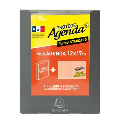 3660942053761-Protège-agenda - 12 x 17 cm - transparent - Exacompta --1
