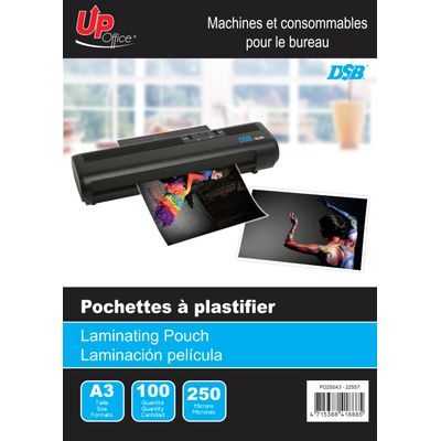 4715388418885-DSB - 100 pochettes de plastification A3 (303 x 426 mm) - 250 microns - brillantes--0