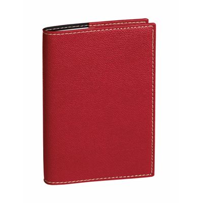 3371010165001-Agenda Club - 1 semaine sur 2 pages - 16 x 24 cm - rouge - Quo Vadis--0