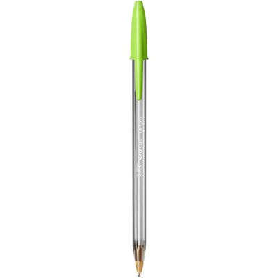 3086123270572-BIC Cristal Fun - Stylo à bille - vert anis - 0.6 mm--0