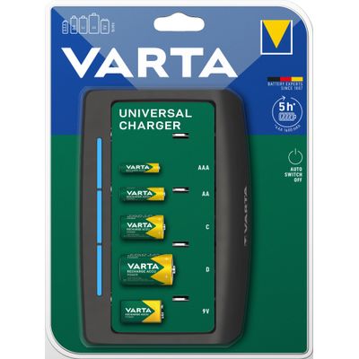 0400794226998-VARTA Universal charger - chargeur pour piles rechargeables AA/AAA/C/D ou 1 pile 9V--0