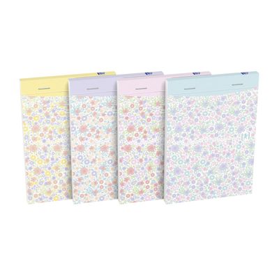 3020120113531-Oxford Floral - Bloc notes agrafé 10,5 x 14,8 cm--0