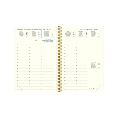 3660942057691-Agenda de poche Méline - 1 semaine sur 2 pages - 16 mois - 9 x 13 cm - disponible dans différentes cou--3