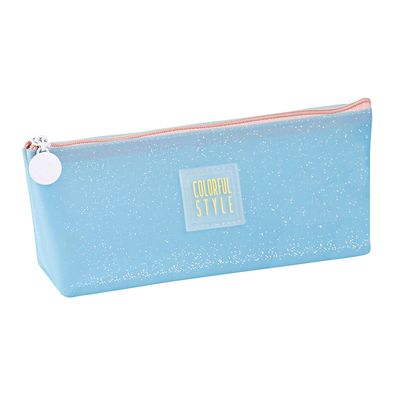 3135258357822-Trousse triangulaire Jelly - 1 compartiment - 3 coloris disponibles - Viquel--1