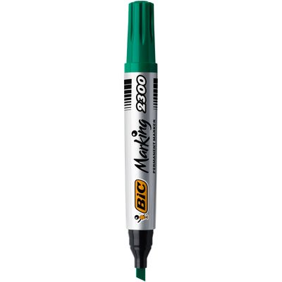 3086129999767-BIC MARKING 2300 - Marqueur permanent - pointe biseau - vert--0