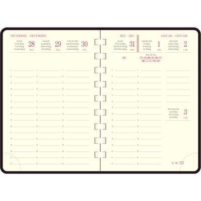 3660942060882-Agenda de poche spiralé Cordoba Espace 13S - 1 semaine sur 2 pages - 9 x 13 cm - disponible dans différentes cou--3