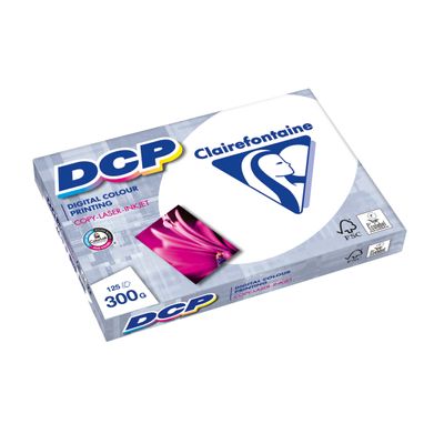 3329680380101-Clairefontaine DCP - Papier ultra blanc - A4 (210 x 297 mm) - 300 g/m² - Ramette de 125 feuilles--0
