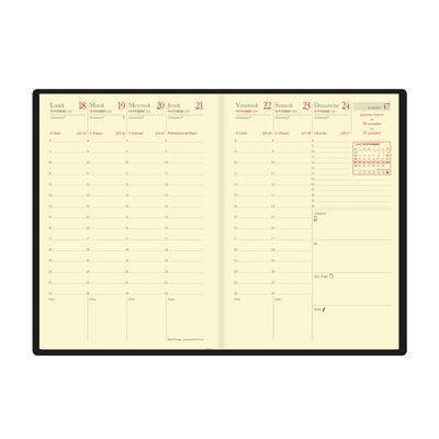 3371010407460-Agenda Verona - 1 semaine sur 2 pages - 10 x 15 cm - indigo - Quo Vadis--1