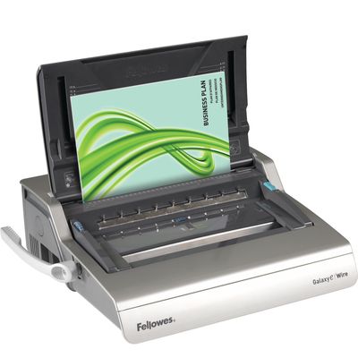 0043859530038-Fellowes Galaxy-E/Wire - machine à relier / relieuse perforeuse éléctrique par anneaux métal - Perfore 20 feui--2