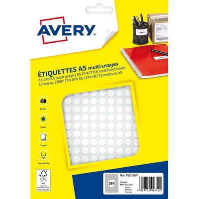 5014702026522-Avery - Etui A5 - 4704 Pastilles adhésives - blanc - diamètre 8 mm--0
