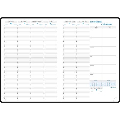 3660942065672-Agenda Volga Consultations - 1 semaine sur 2 pages - 21 x 29,7 cm - disponible dans différentes couleu--5