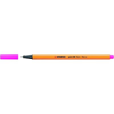 4006381438582-STABILO Point 88 - Feutre fin - 0.4 mm - rose fluo--0