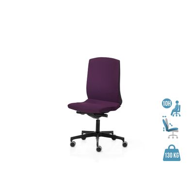 2012349447918-Fauteuil de bureau FLEXA - accoudoirs et appui-tête en option - prune--0