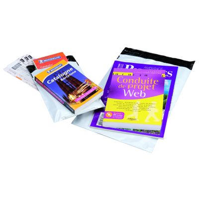 3664233002407-50 Pochettes plastiques - enveloppes de sécurité indéchirables - fermeture adhésive - 32 x 43 cm--0
