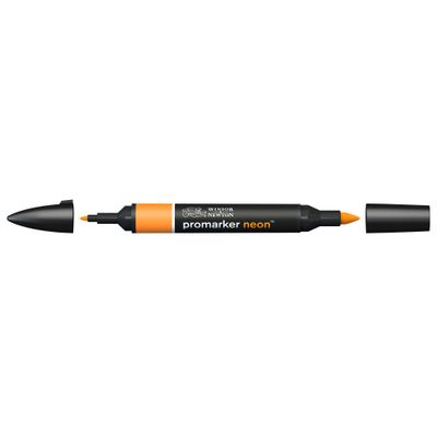 884955069110-ProMarker - Marqueur double pointe - orange néon radieux--0