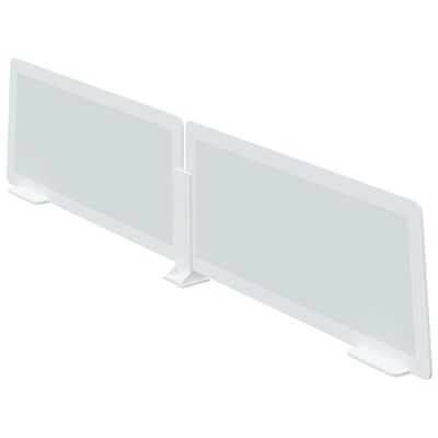 3660141256185-Lot de 2 écrans de séparation en polystyrène - H35 x L60 cm - hêtre--0